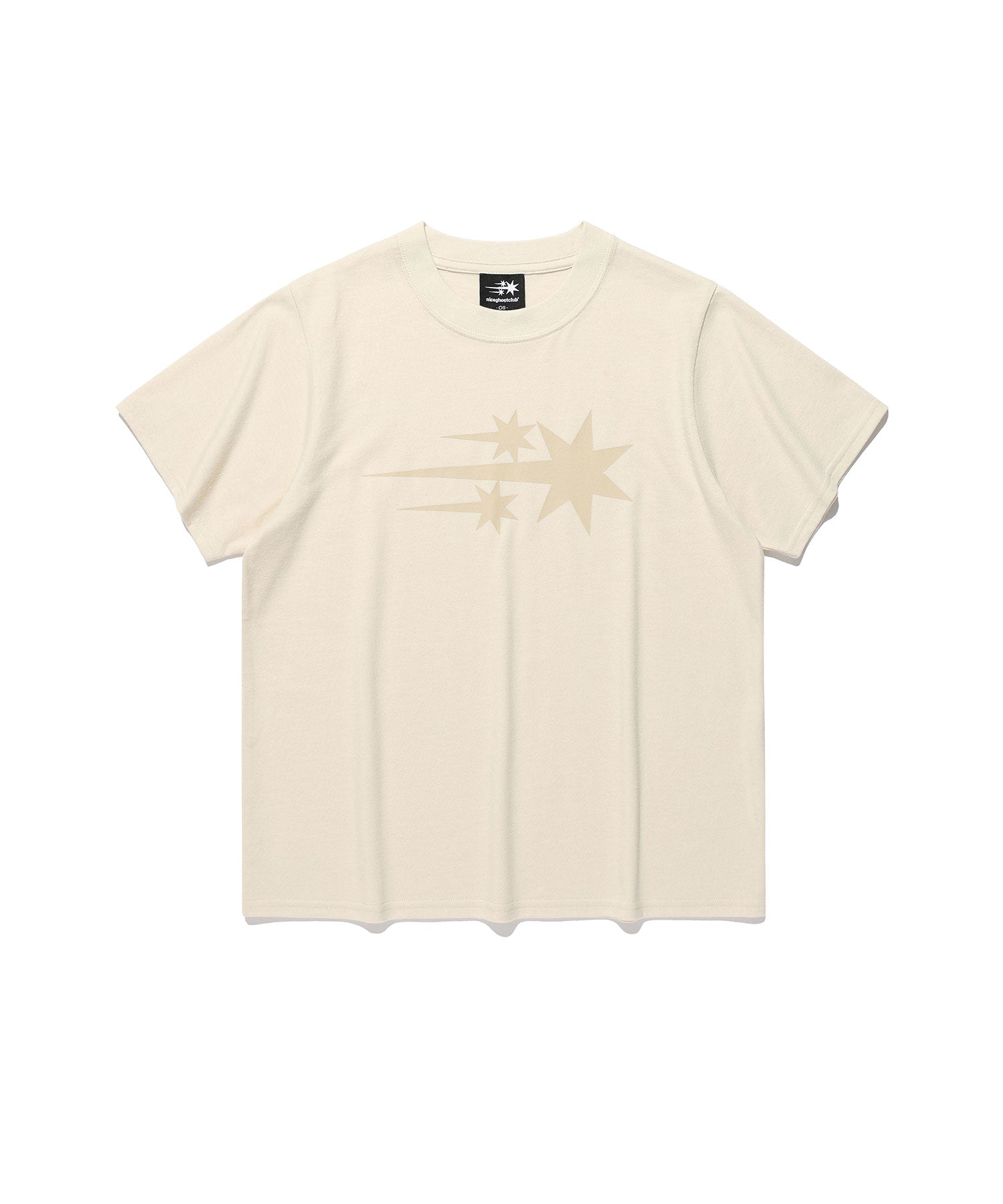 Nice Ghost Club 3 Stars Symbol Crop Slim Tee