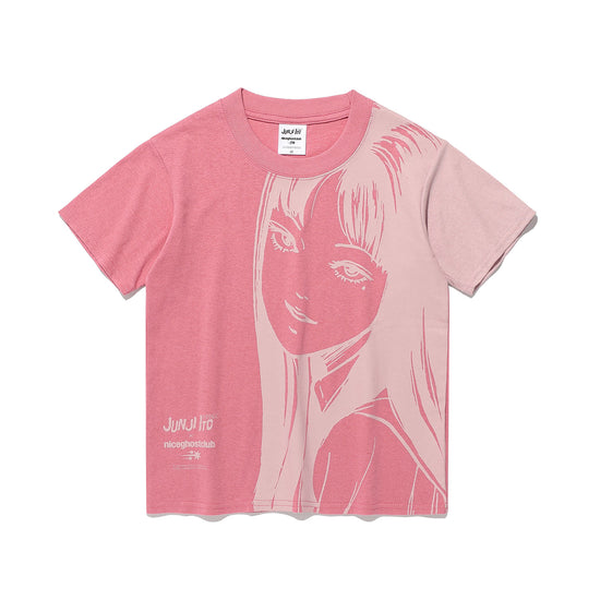 Nice Ghost Club Junji Ito Maniac Tomie Silhouette Mini Tee [Pink]