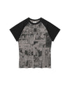 Nice Ghost Club Junji Ito Maniac Cartoon Raglan Mini Tee [Grey]