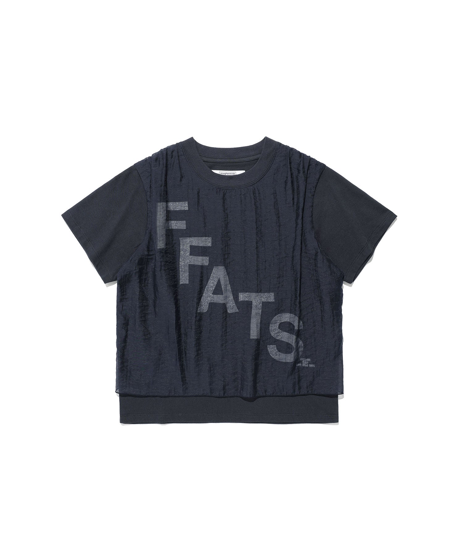 Nice Ghost Club FFATS Logo Layered Sleeve Tee [Navy]
