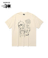 Nice Ghost Club Ghost Angels Head Sketch Pigment Big Big Tee [White]