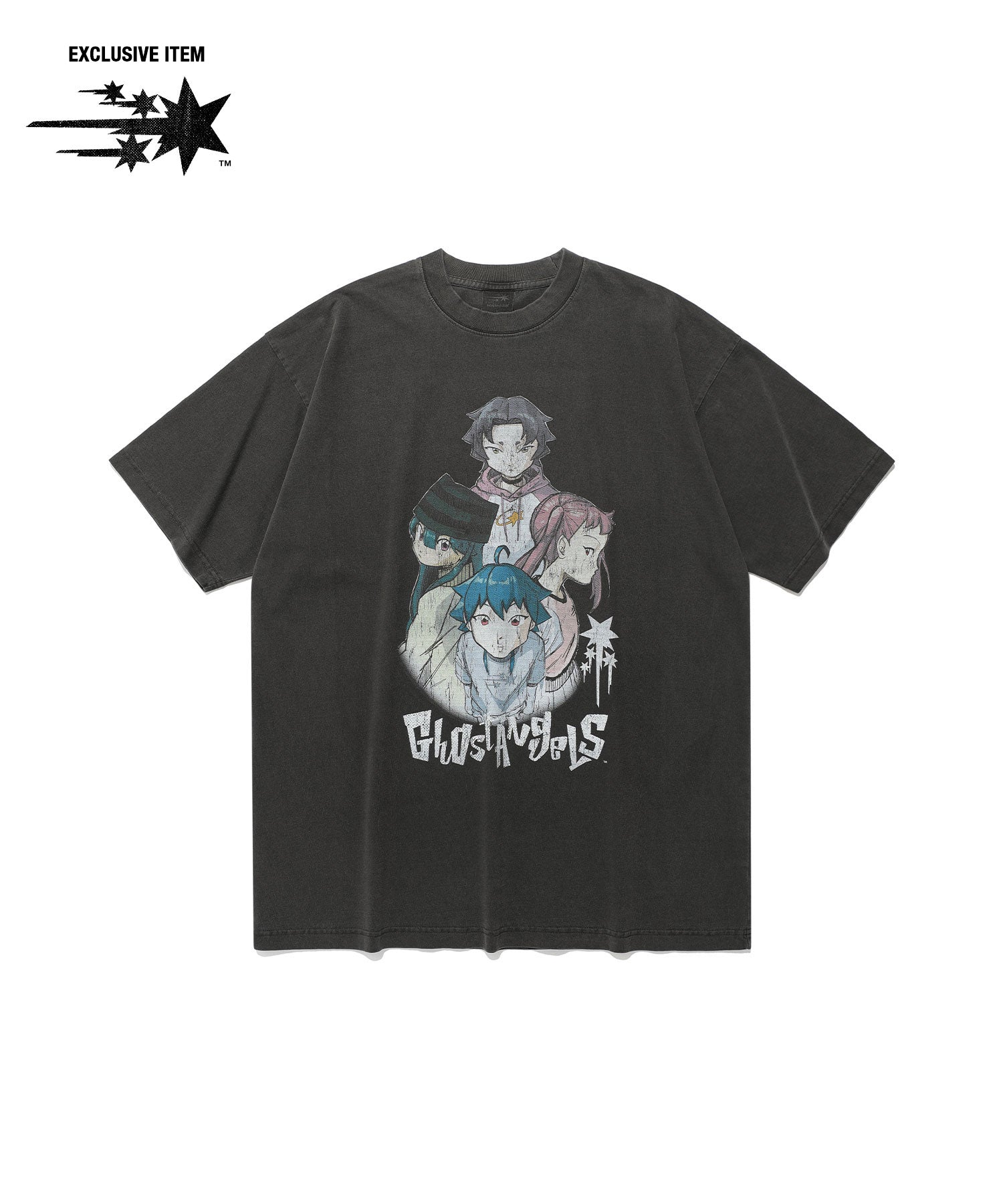 Nice Ghost Club Ghost Angels Poster Pigment Big Big Tee [Charcoal]