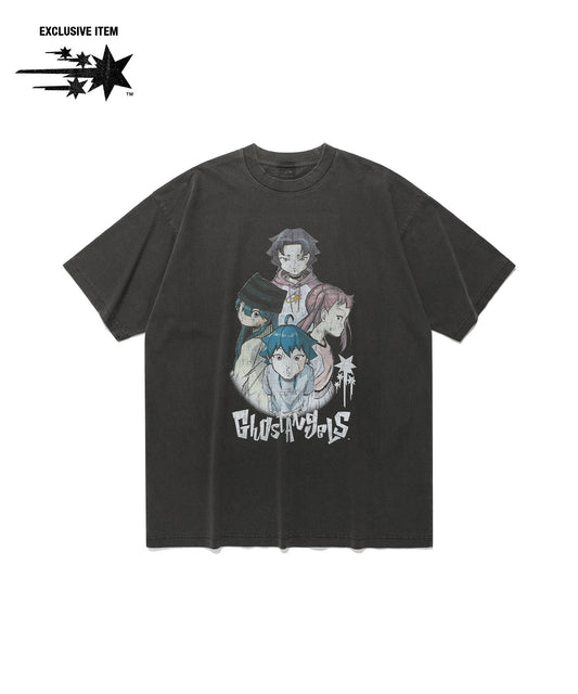 Nice Ghost Club Ghost Angels Poster Pigment Big Big Tee [Charcoal]
