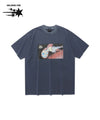 Nice Ghost Club Ghost Angels Scene Pigment Big Tee Navy
