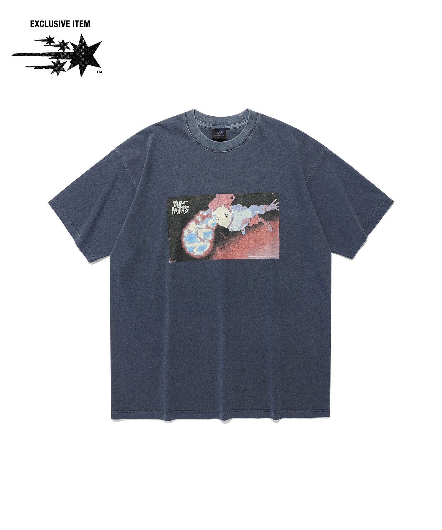 Nice Ghost Club Ghost Angels Scene Pigment Big Tee Navy