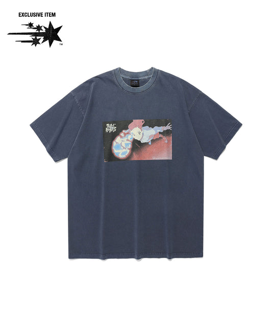 Nice Ghost Club Ghost Angels Scene Pigment Big Tee Navy