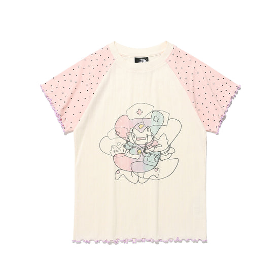 Nice Ghost Club Mimichan Crying Home Tee [Ivory]