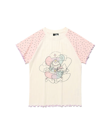 Nice Ghost Club Mimichan Crying Home Tee [Ivory]