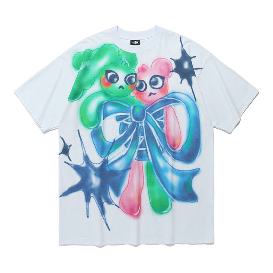 Nice Ghost Club Bunny Bear Spray Art Big Big Tee