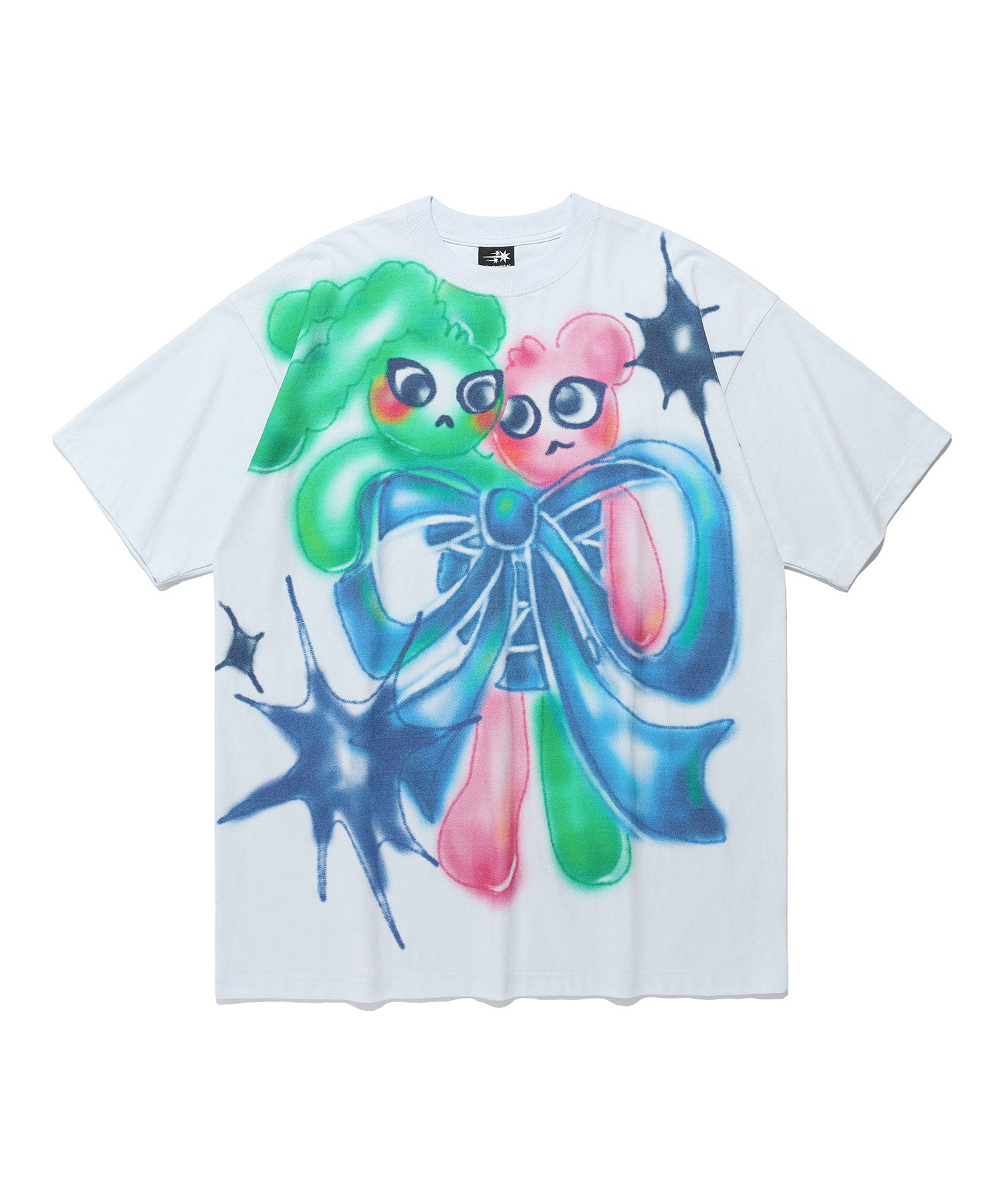Nice Ghost Club Bunny Bear Spray Art Big Big Tee