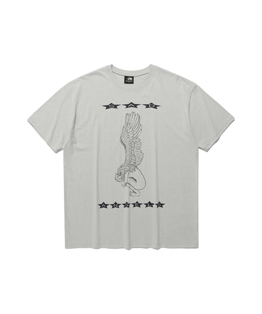 Nice Ghost Club Sad Angels Star Tee [Grey]