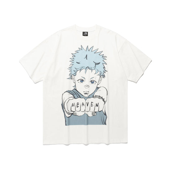 Nice Ghost Club Fist Boy Big Big Tee [White]