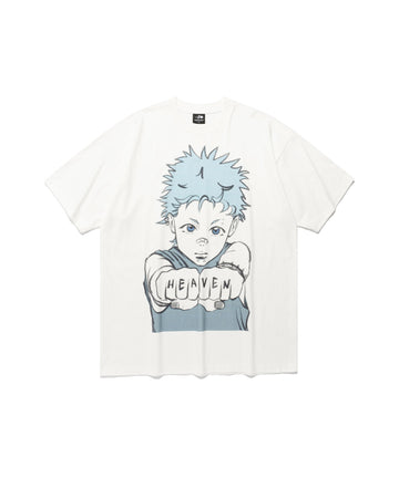 Nice Ghost Club Fist Boy Big Big Tee [White]