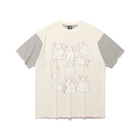 Nice Ghost Club Mimichan Tommy Ppoguri Big Big Tee [Cream]