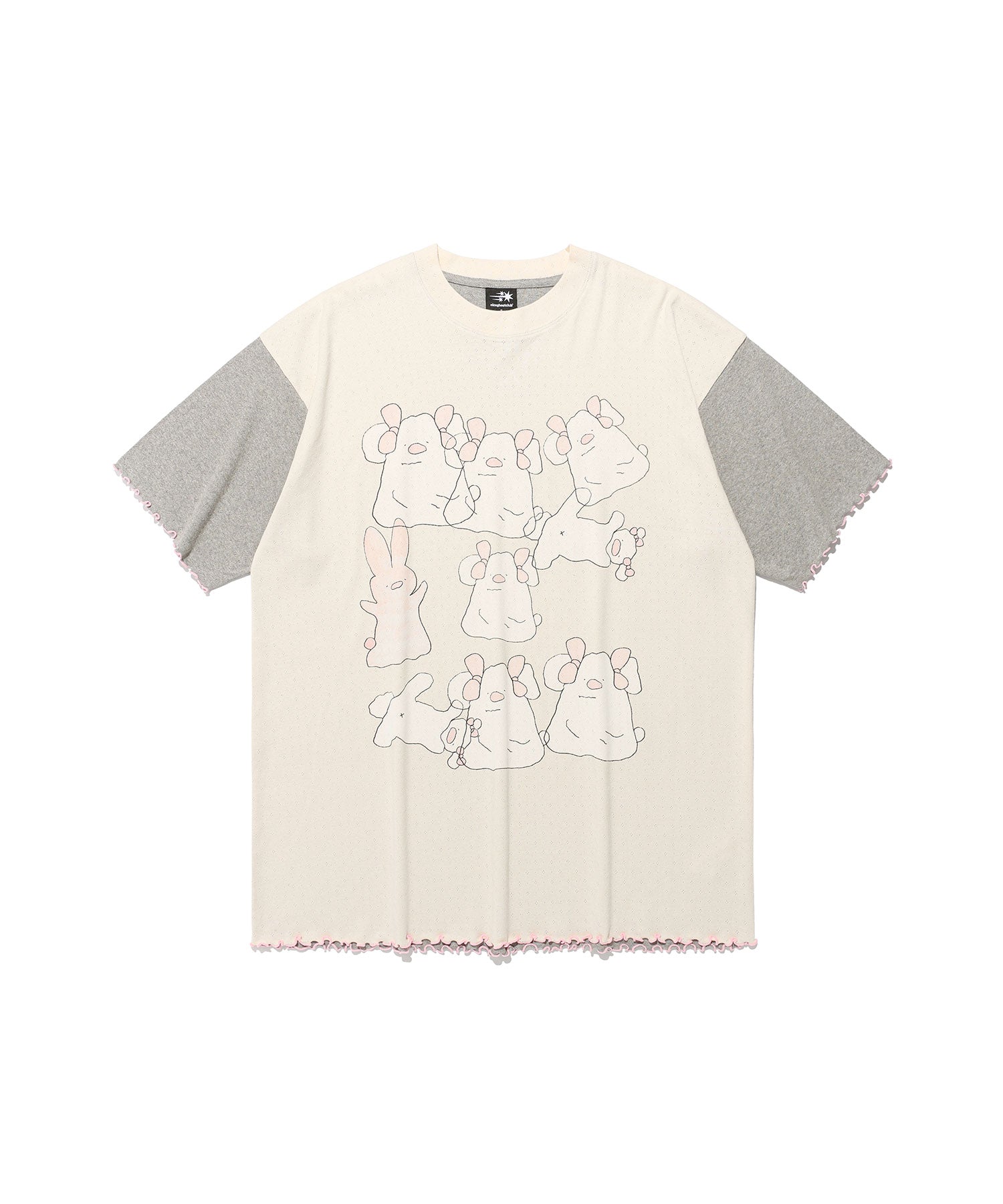 Nice Ghost Club Mimichan Tommy Ppoguri Big Big Tee [Cream]