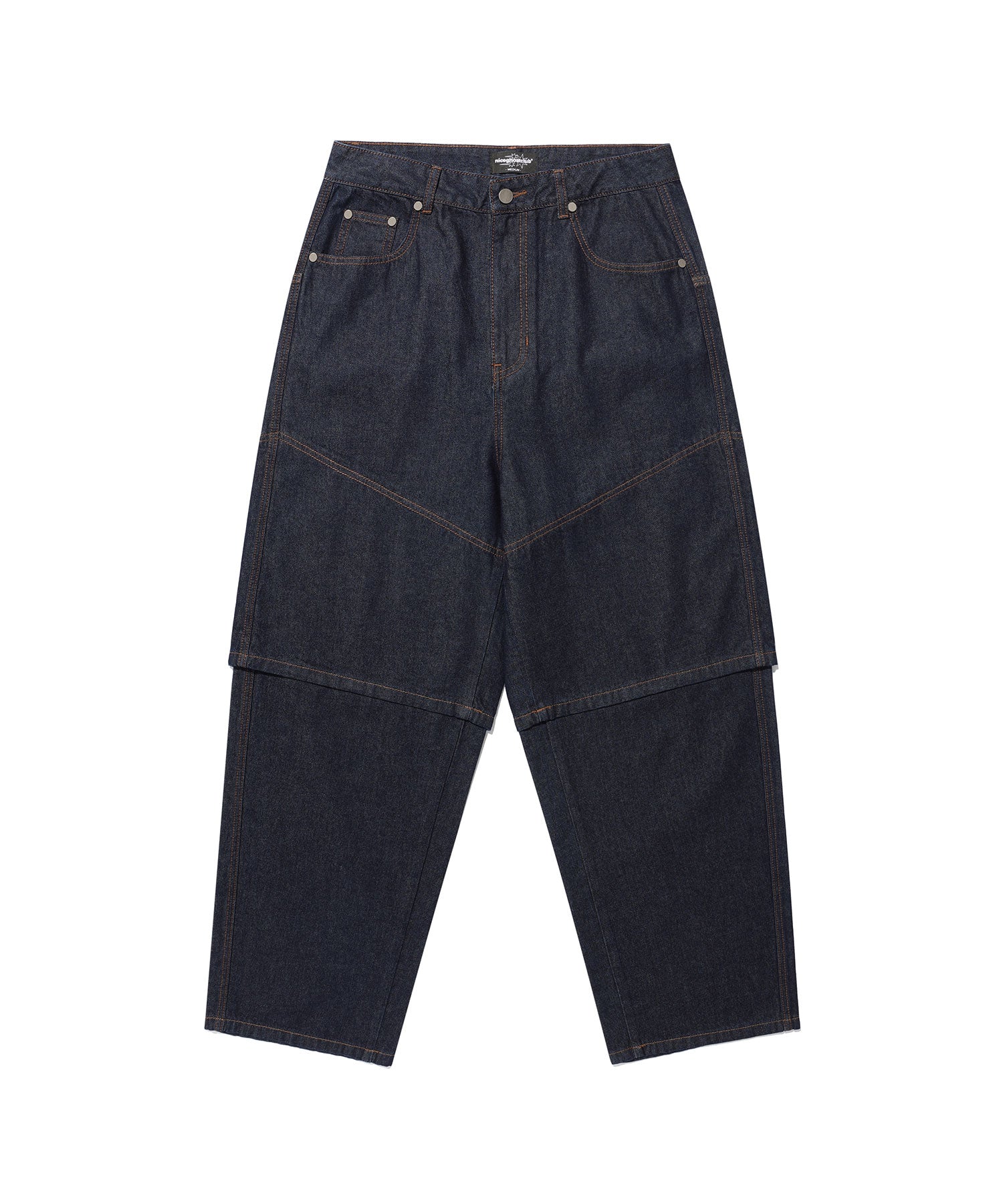 Nice Ghost Club Layered Washed Jeans