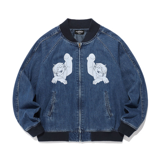Nice Ghost Club New Heaven Denim Souvenir Jacket