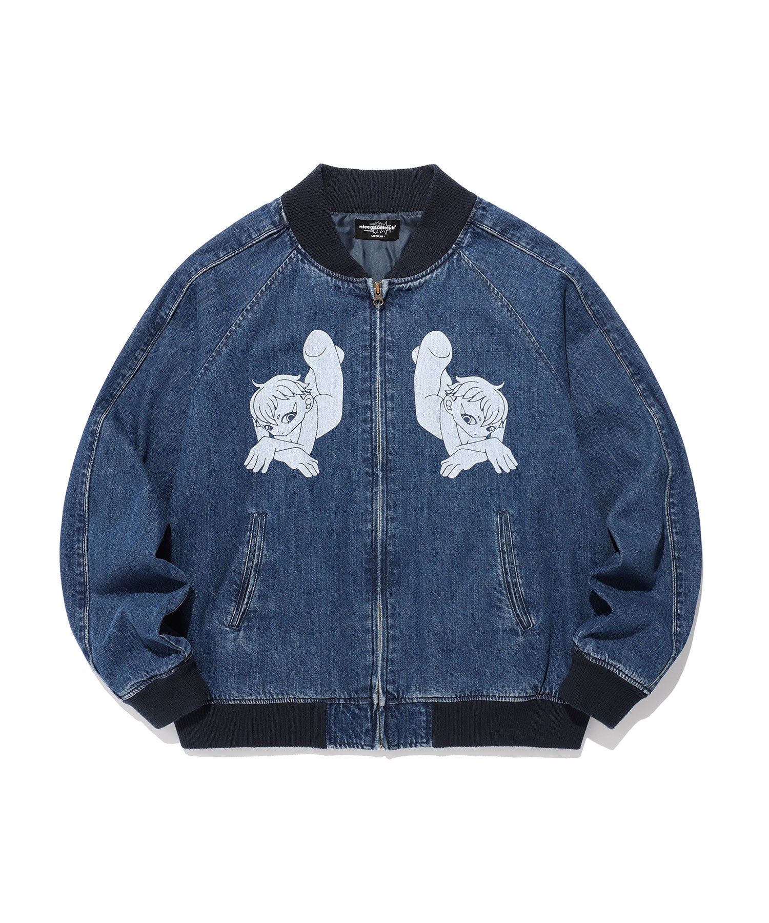 Nice Ghost Club New Heaven Denim Souvenir Jacket