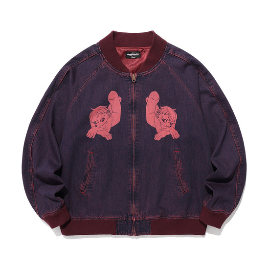 Nice Ghost Club New Heaven Denim Souvenir Jacket