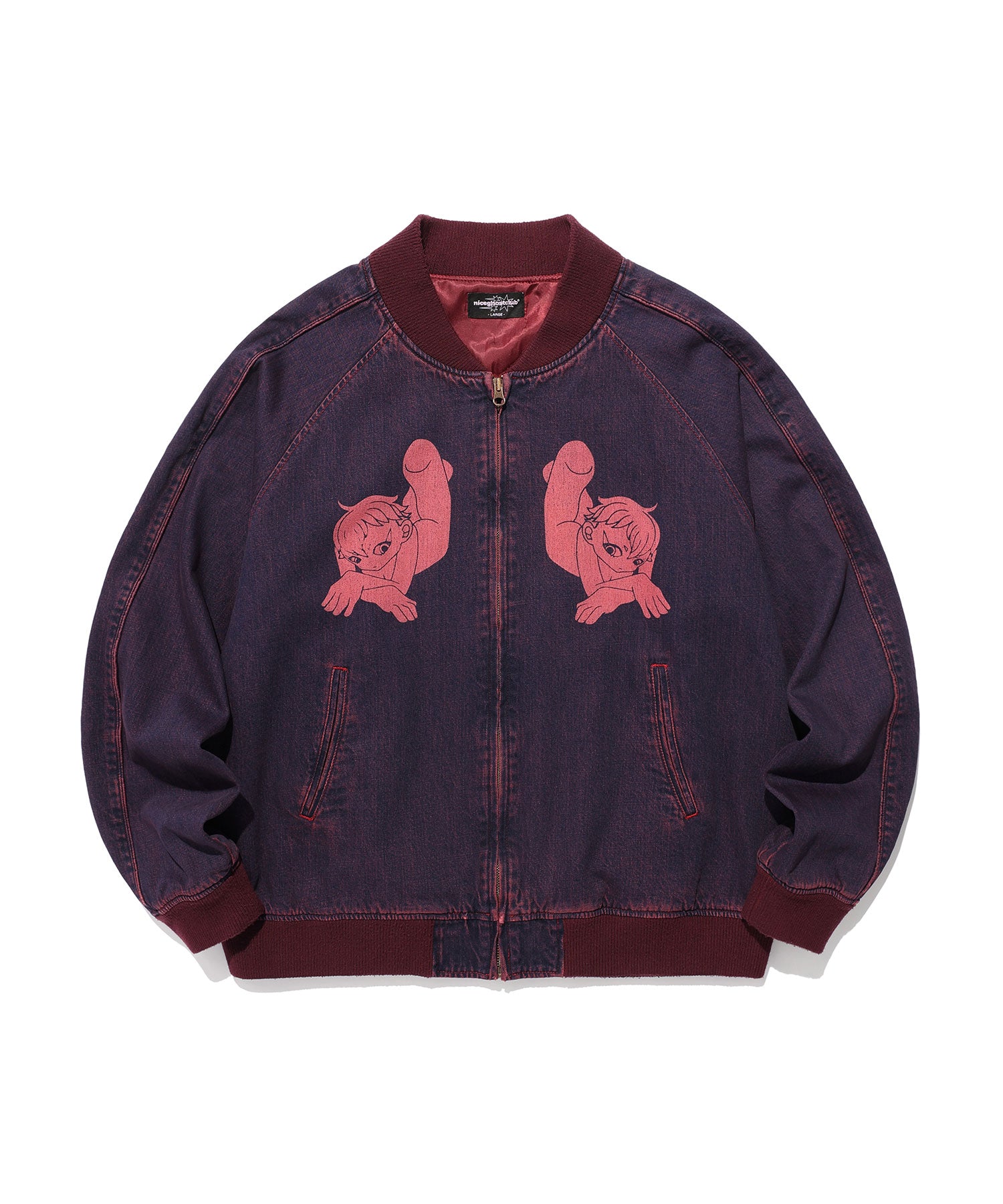 Nice Ghost Club New Heaven Denim Souvenir Jacket