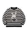 Nice Ghost Club Skull Rabbit Stripe Knit