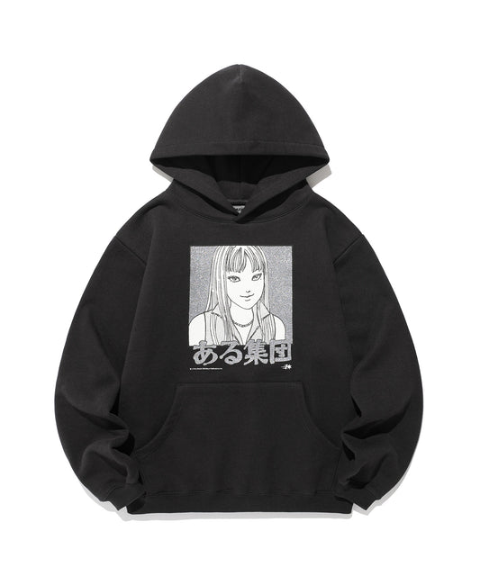 Nice Ghost Club Junji Ito Maniac Tomie Glitter Hoodie [Black]