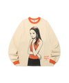 Nice Ghost Club Junji Ito Maniac Tomie Big Big Long Sleeve Tee [Ivory]