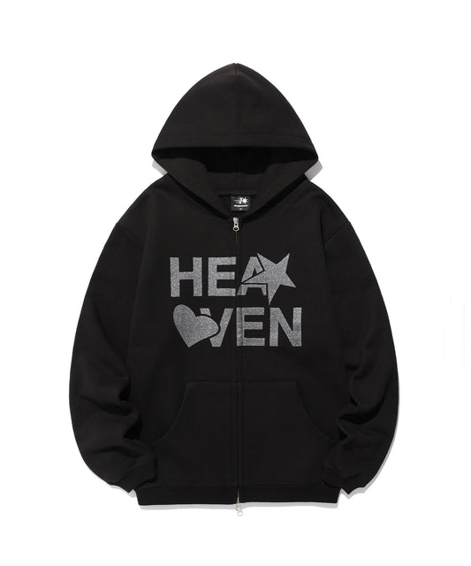 Nice Ghost Club Heaven Hoodie Zip Up [Black]