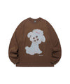 Nice Ghost Club Three Eyes Dog Big Big Long Sleeve Tee