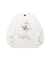 Nice Ghost Club Three Eyes Dog Big Big Long Sleeve Tee
