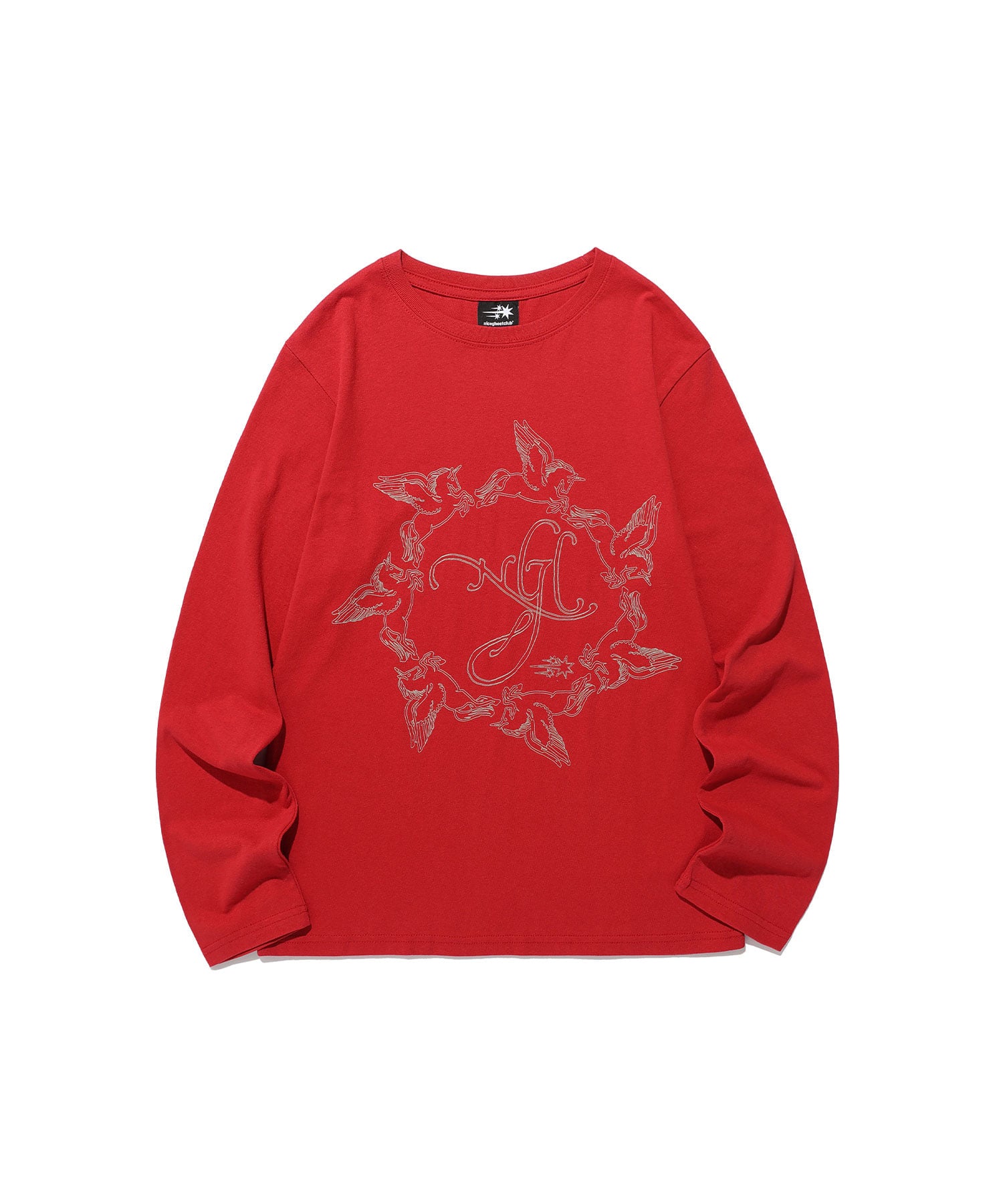 Nice Ghost Club Unicorn Circle Slim Long Sleeve Tee