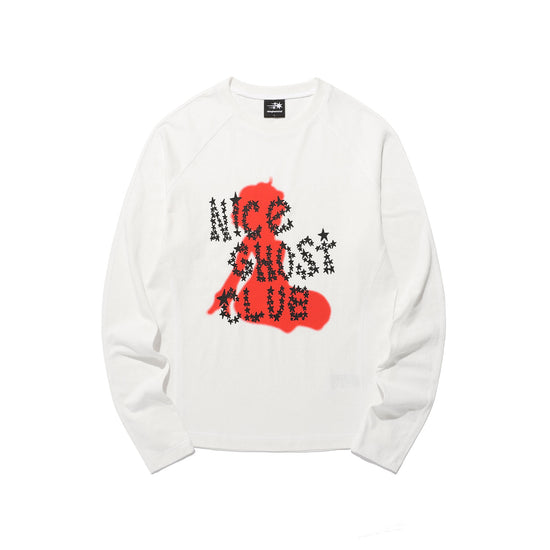Nice Ghost Club Star Logo Slim Long Sleeve Tee