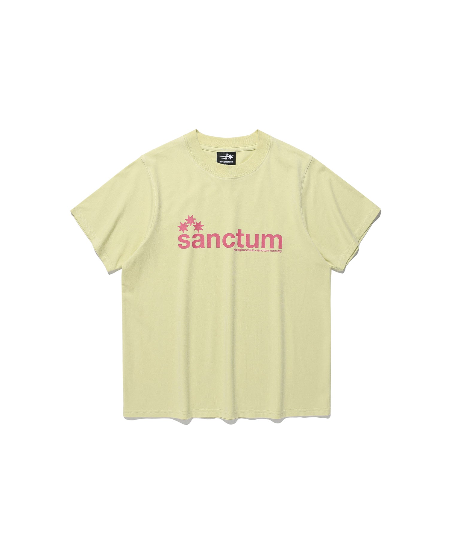 Nice Ghost Club [6/5 pre-order] Sanctum Logo Tee [Yellow Green]