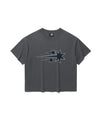 Nice Ghost Club Drawing 3Star Big Crop Tee [Charcoal]