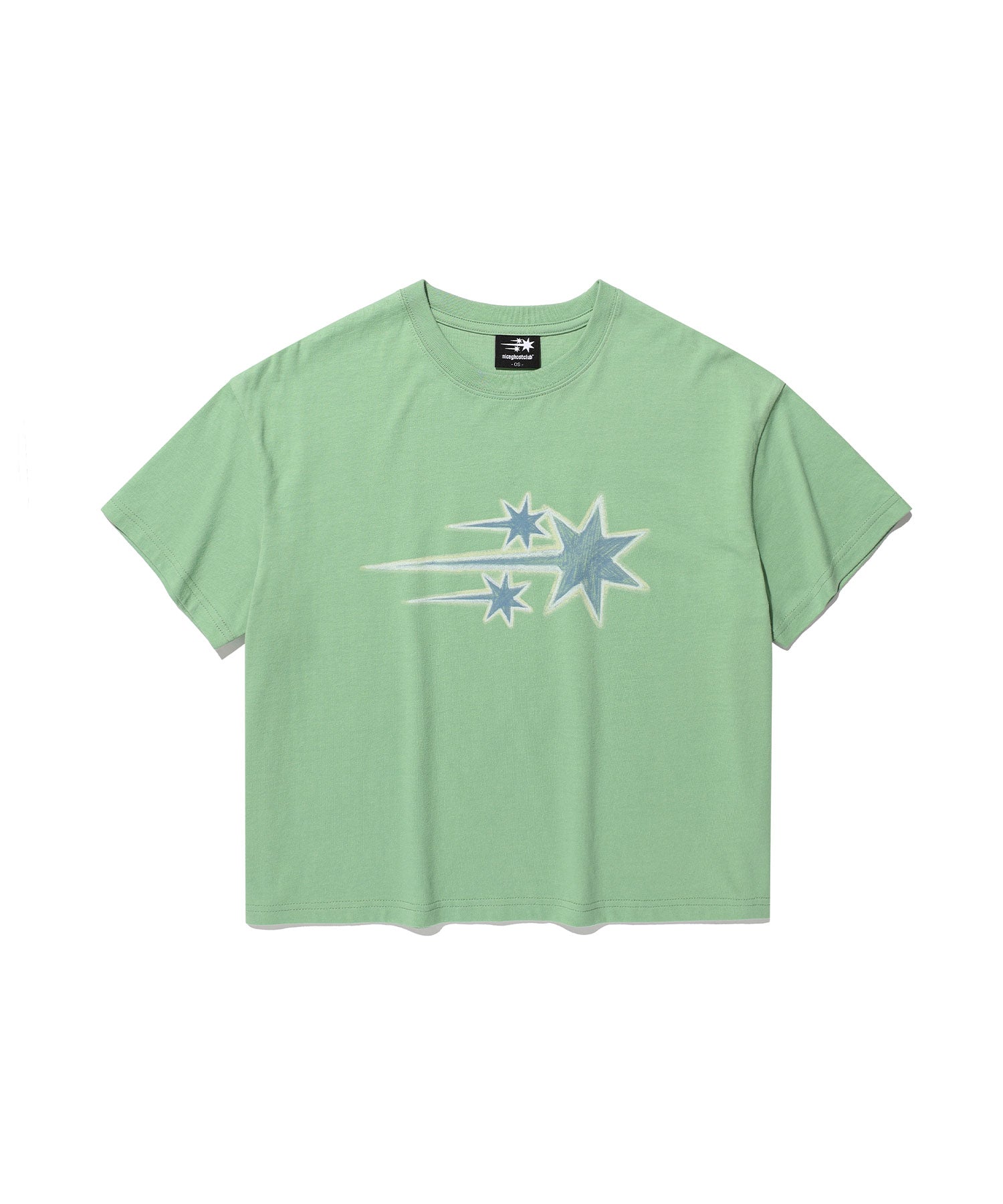 Nice Ghost Club Drawing 3 Star Big Crop Tee
