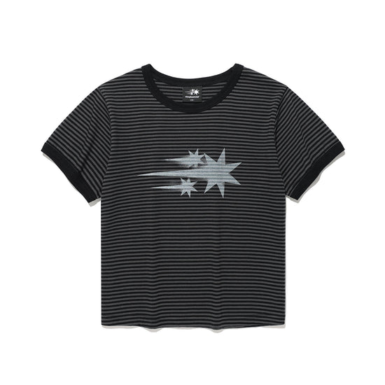 Nice Ghost Club Stripe Rush 3Star Ringer Crop Tee
