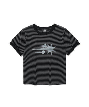 Nice Ghost Club Stripe Rush 3Star Ringer Crop Tee