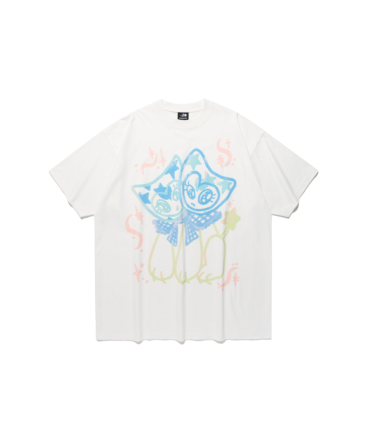 Nice Ghost Club Watercolor Dolls Big Big Tee White