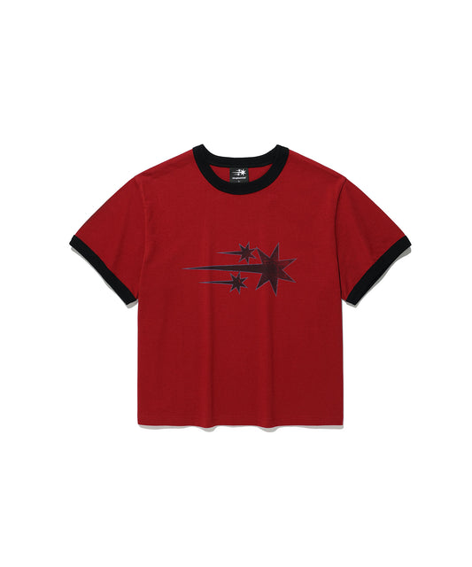Nice Ghost Club Vintage 3 Star Basic Ringer Tee