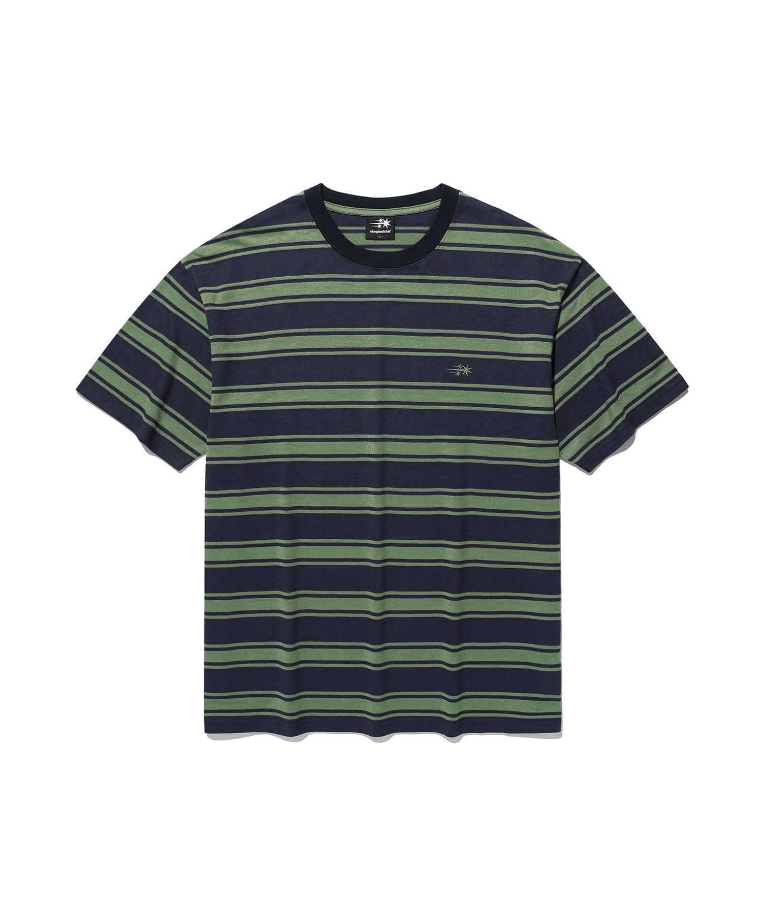 Nice Ghost Club Multi Stripe 3 Star T-Shirt [Navy]