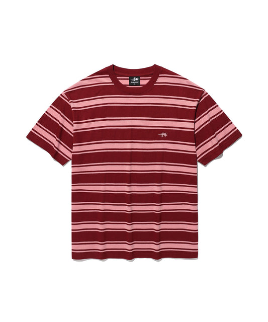 Nice Ghost Club Multi Stripe 3 Star Tee [Red]