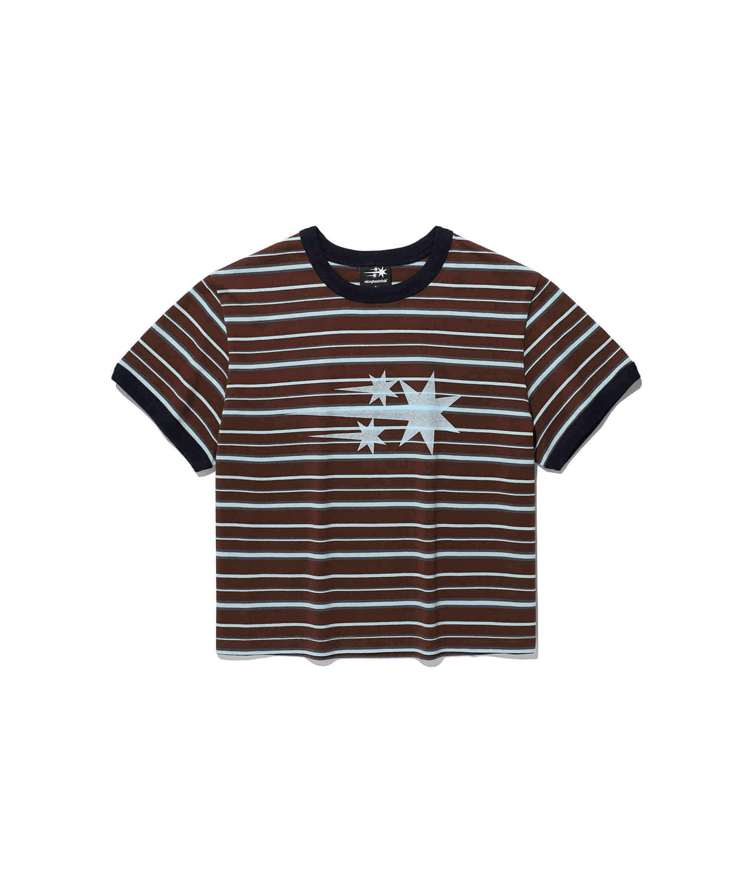 Nice Ghost Club Stripe 3 Star Basic Ringer Tee