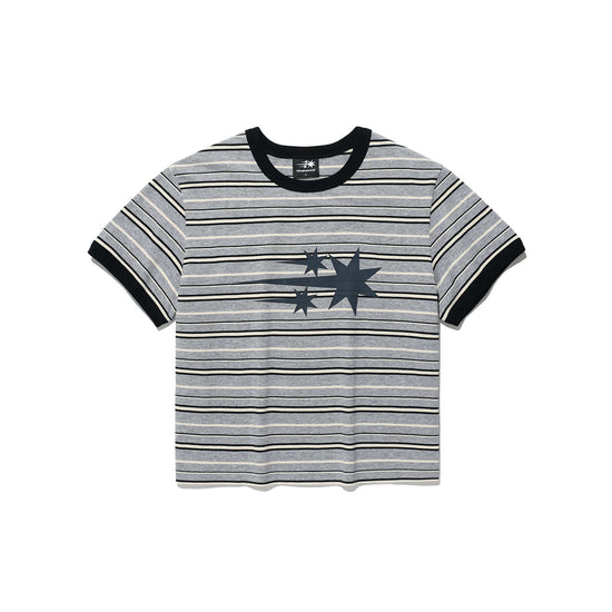 Nice Ghost Club Stripe 3 Star Basic Ringer Tee