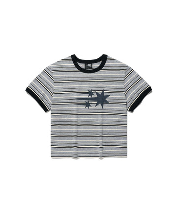 Nice Ghost Club Stripe 3 Star Basic Ringer Tee