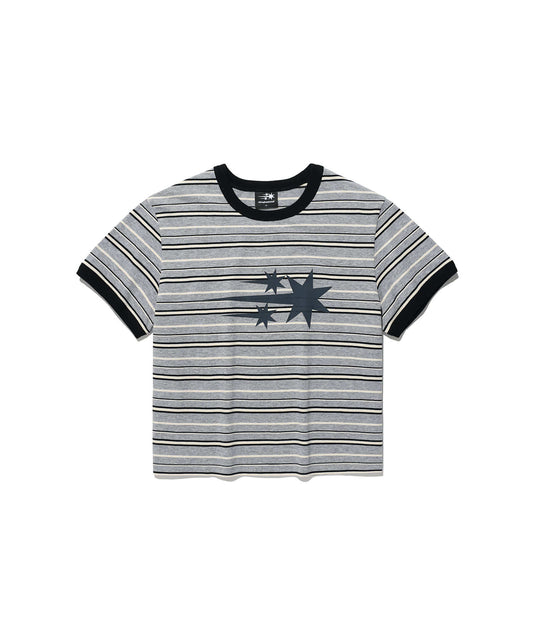 Nice Ghost Club Stripe 3 Star Basic Ringer Tee