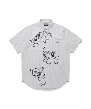 Nice Ghost Club Baby Guardians Stripe Big Big Half Shirt