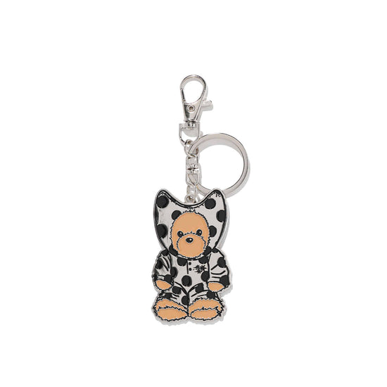Nice Ghost Club Devil Bear Doll Metal Key Ring [Silver]