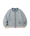 Nice Ghost Club Color Block Knit Cardigan