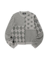 Nice Ghost Club Patchwork Knit Cardigan