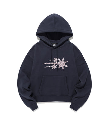 Nice Ghost Club Mosaic 3Star Crop Hoodie